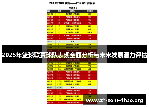 2025年篮球联赛球队表现全面分析与未来发展潜力评估